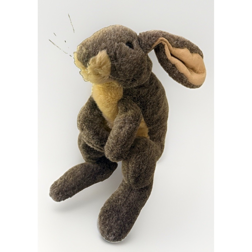 Vtg Folkmanis Jack Rabbit BIG Hand‎ Puppet Plush Full Body Realistic 21" Brown